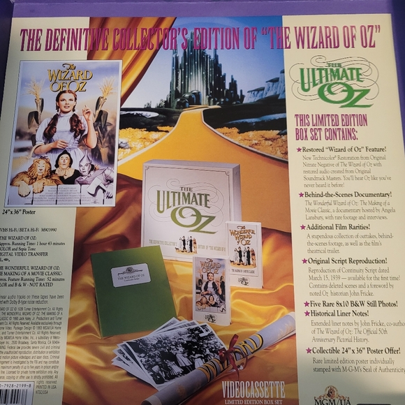 Limited edition Wizard of Oz gift set + vintage metal movie poster Judy Garland - Picture 3 of 9